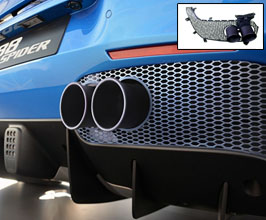 Tubi Style Quad Exhaust Tips with Mesh (Titanium) | Exhaust for Ferrari ...