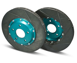 Project Mu SCR-PRO Rotors - Front 2-Piece Slotted for Honda Civic Type-R FL5