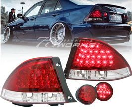 78works LED Taillights V2 with Flowing Turn Signals (Red Clear) for Lexus IS300 / IS200 / Altezza