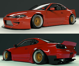 Tra Kyoto Co Rocket Bunny Wide Body Kit Frp Body Kits For Nissan Silvia S Top End