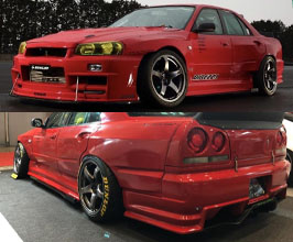 URAS Type-RZ Aero Body Kit (FRP) | Body Kits For Nissan Skyline R34 ...