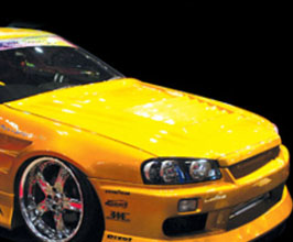 Bn Sports Front Hood Bonnet With Vents Frp Hoods For Nissan Skyline R Top End Motorsports