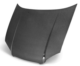 Seibon RS Style Front Hood Bonnet with Duct Delete (Carbon Fiber) for Subaru Impreza WRX GD