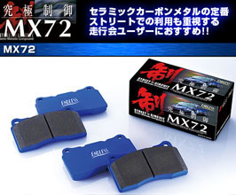 Endless MX72 Street Circuit Semi-Metallic Compound Brake Pads - Front & Rear for Subaru Impreza WRX STI GDB JDM